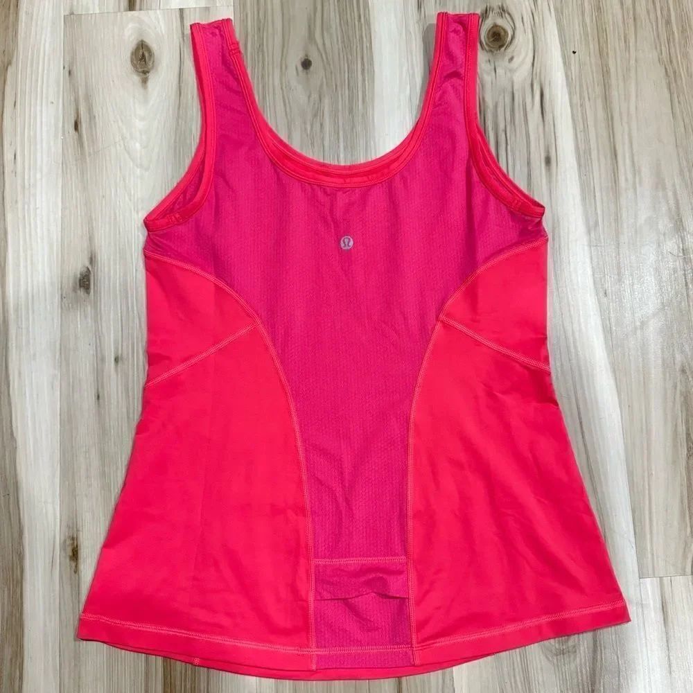 Lululemon Pep Tank Top Neon Passion Pink Women’s 8
